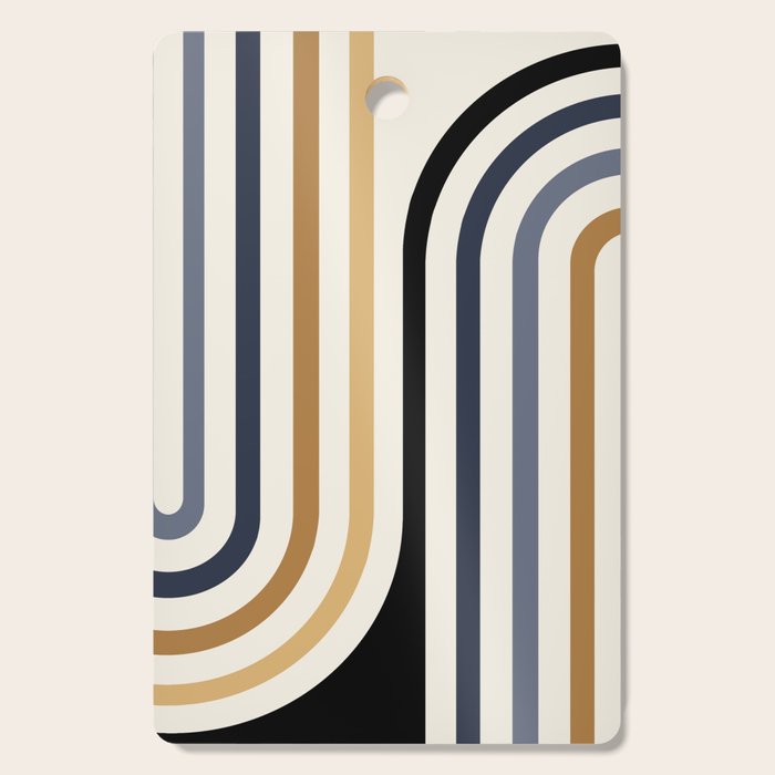 Bold Curvature Stripes III Cutting Board Gallery Image 1