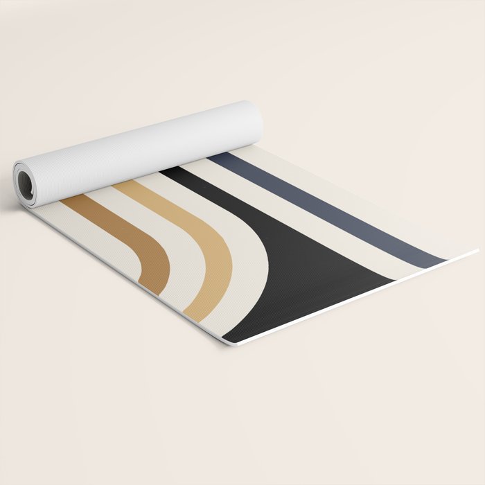 Bold Curvature Stripes III Yoga Mat Gallery Image 2