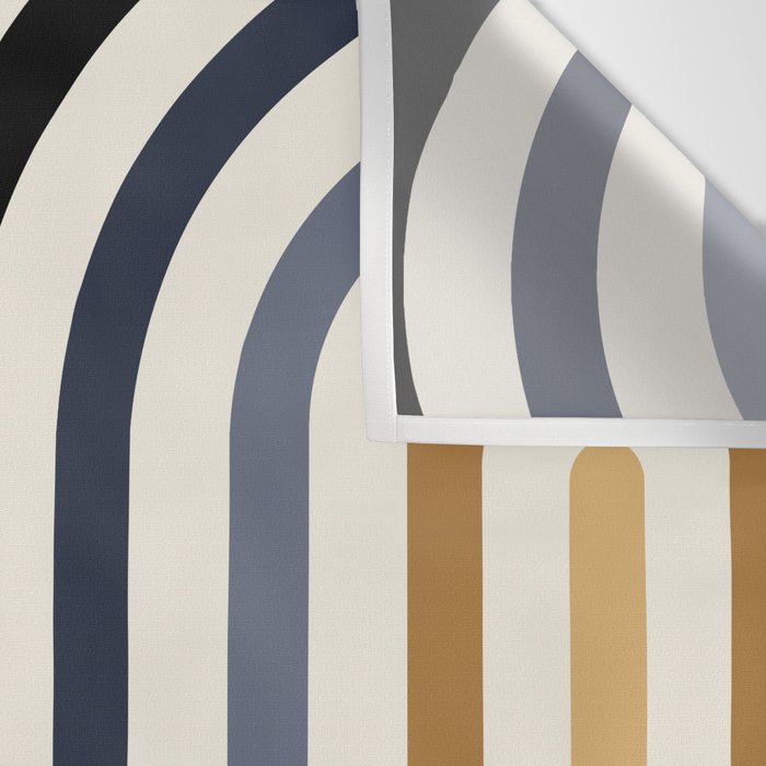 Bold Curvature Stripes III Wall Tapestry Gallery Image 3