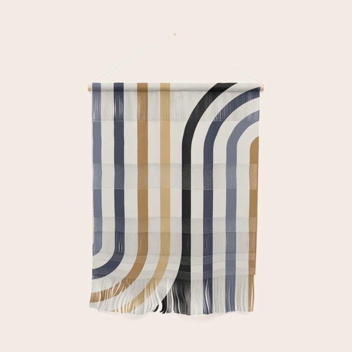 Bold Curvature Stripes III Wall Hanging Gallery Image 1