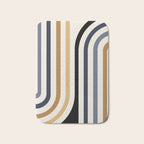 Bold Curvature Stripes III Bath Mat Gallery Image 1