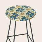 Mediterranean Blue Star Tile Pattern with Rustic Charm Stool Gallery Image 2
