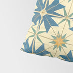Mediterranean Blue Star Tile Pattern with Rustic Charm Pillow Sham Gallery Image 4