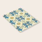 Mediterranean Blue Star Tile Pattern with Rustic Charm Notebook Gallery Image 2