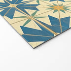 Mediterranean Blue Star Tile Pattern with Rustic Charm Welcome Mat Gallery Image 2