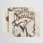 Burning Daylight - Black, Cream, Rust Placemat Gallery Image 1