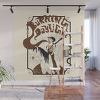 Burning Daylight - Black, Cream, Rust Wall Mural Gallery Image 1