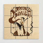 Burning Daylight - Black, Cream, Rust Wood Wall Art Gallery Image 1