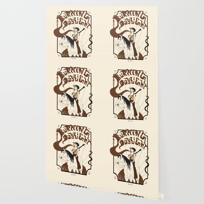 Burning Daylight - Black, Cream, Rust Wallpaper Gallery Image 2