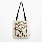 Burning Daylight - Black, Cream, Rust Tote Bag Gallery Image 2