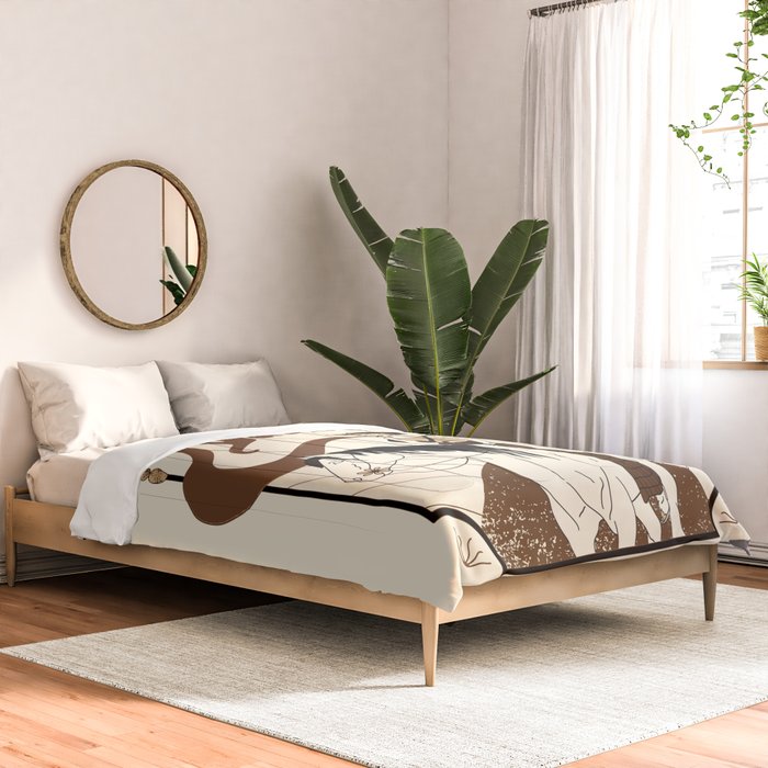 Burning Daylight - Black, Cream, Rust Comforter Gallery Image 2