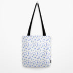 Elegant blush blue yellow watercolor floral pattern Tote Bag Gallery Image 2