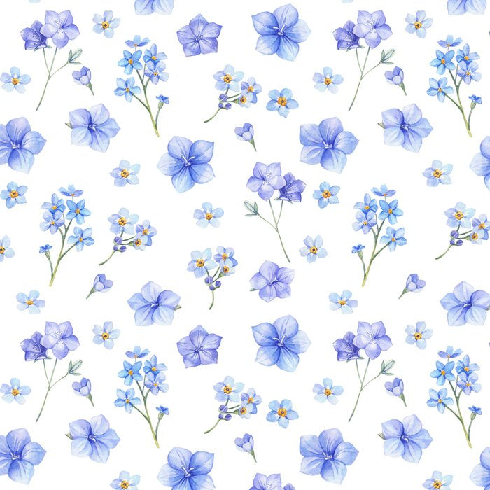 Elegant blush blue yellow watercolor floral pattern Coffee Mug Gallery Image 2