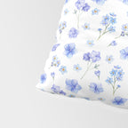 Elegant blush blue yellow watercolor floral pattern Pillow Sham Gallery Image 4