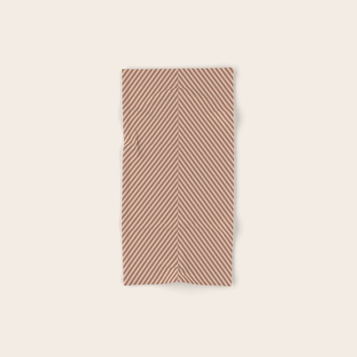 Angular Stripes XXXI Coffee Creme Bath Towel Gallery Image 1