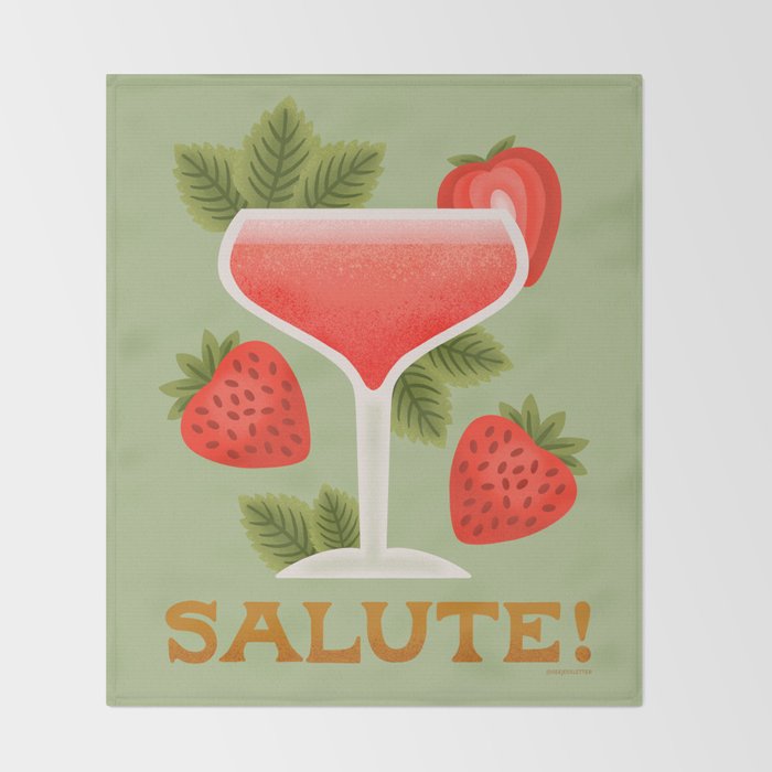 Rossini - Amalfi Coast Cocktails Throw Blanket Gallery Image 2