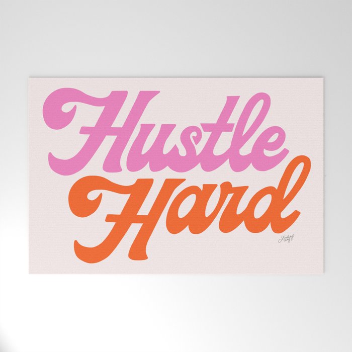 Hustle Hard Welcome Mat Gallery Image 1