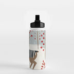 Deer In the Snowy Forest Water Bottle Gallery Image 2