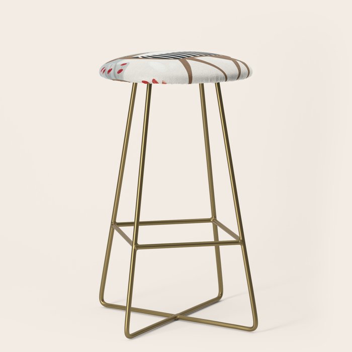 Deer In the Snowy Forest Stool Gallery Image 2