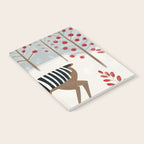 Deer In the Snowy Forest Notebook Gallery Image 2