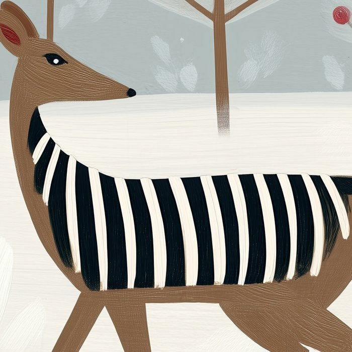 Deer In the Snowy Forest Coffee Mug Gallery Image 2