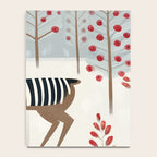 Deer In the Snowy Forest Notebook Gallery Image 4