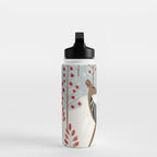 Deer In the Snowy Forest Water Bottle Gallery Image 3