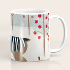 Deer In the Snowy Forest Coffee Mug Gallery Image 1