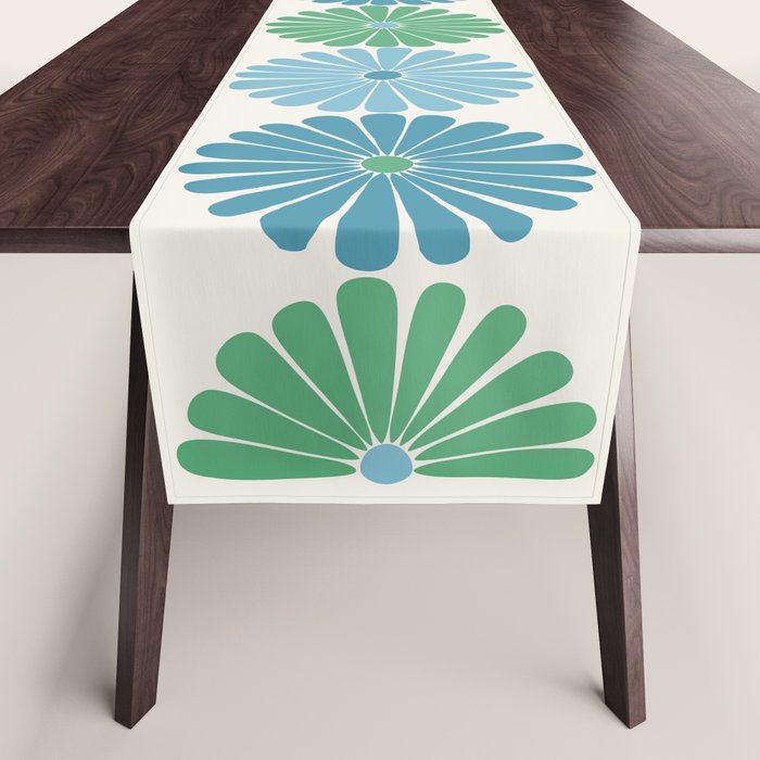 Retro Summer Daisies VI Table Runner Gallery Image 1