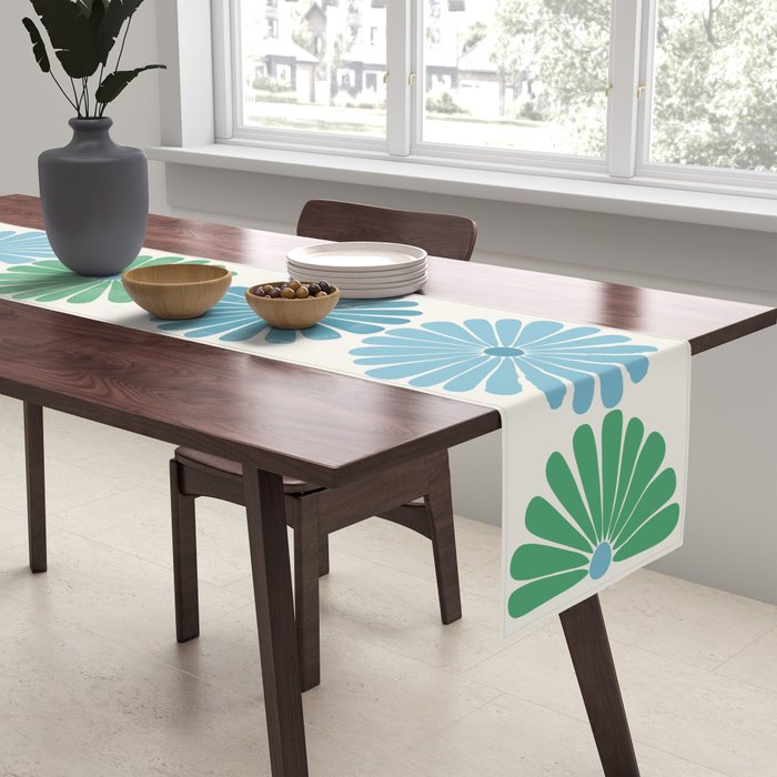 Retro Summer Daisies VI Table Runner Gallery Image 2