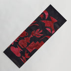 Crimson Village At Night  Yoga Mat Gallery Image 1