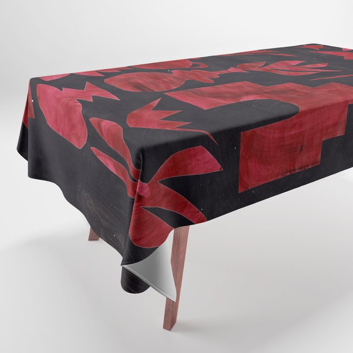Crimson Village At Night  Tablecloth Gallery Image 1