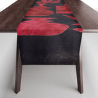 Crimson Village At Night  Table Runner Gallery Image 1