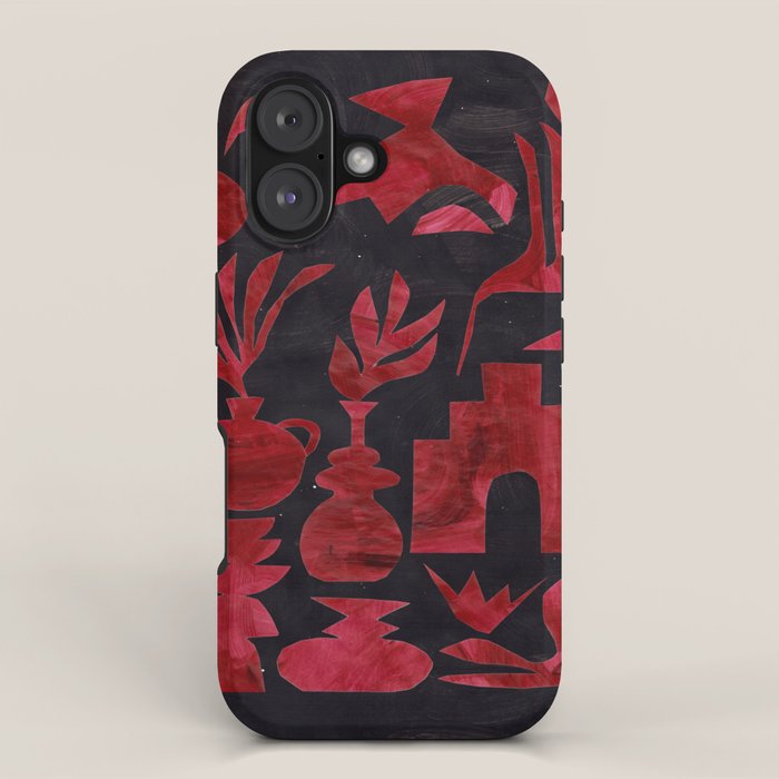 Crimson Village At Night  iPhone Case Gallery Image 1