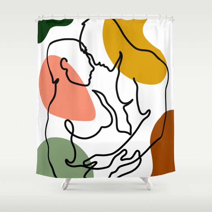 NOODDOOD Lines 7 Shower Curtain Gallery Image 1