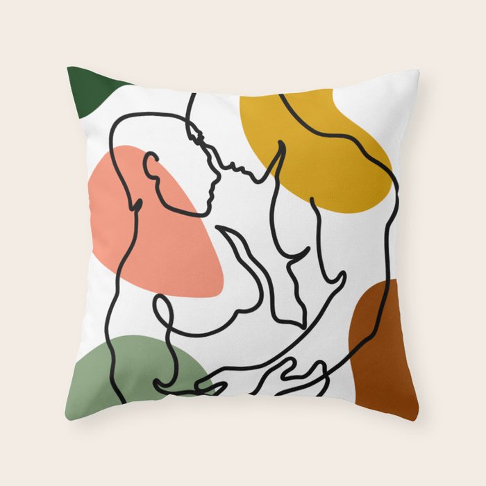 NOODDOOD Lines 7 Throw Pillow Gallery Image 6
