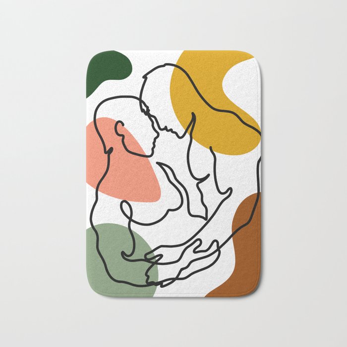 NOODDOOD Lines 7 Bath Mat Gallery Image 1