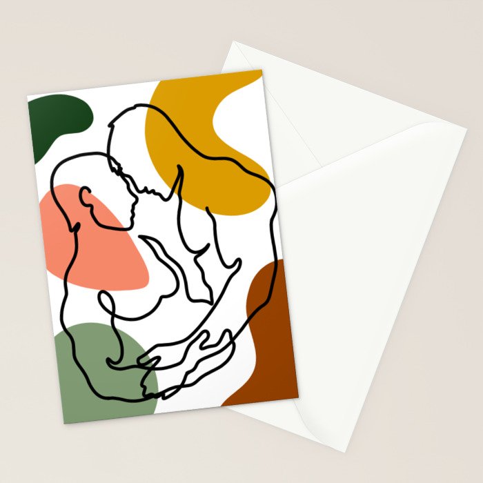 NOODDOOD Lines 7 Stationery Card Gallery Image 2