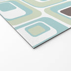 Retro Rectangles Mid Century Modern Geometric Vintage Style Welcome Mat Gallery Image 2