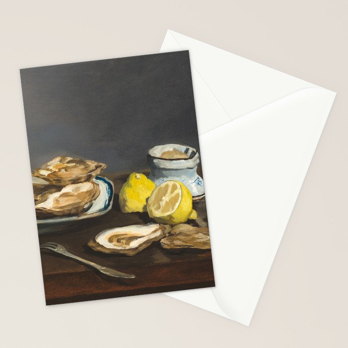 Oysters by Edouard Manet, 1862 Stationery Card Gallery Image 2