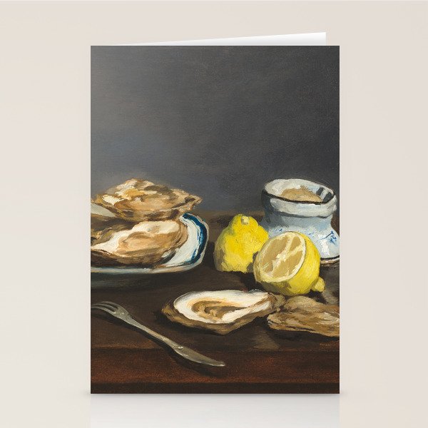 Oysters by Edouard Manet, 1862 Stationery Card Gallery Image 1