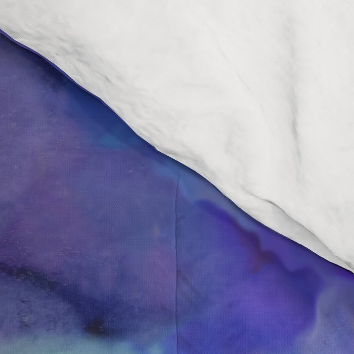 Abstract Colorful Purple Watercolor Comforter Gallery Image 4