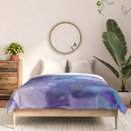 Abstract Colorful Purple Watercolor Comforter Gallery Image 3