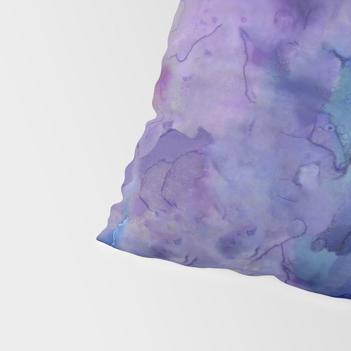 Abstract Colorful Purple Watercolor Pillow Sham Gallery Image 4