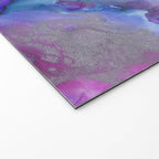 Abstract Colorful Purple Watercolor Welcome Mat Gallery Image 2