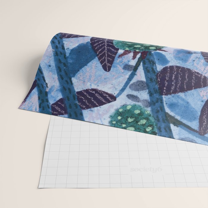 In Season in Blue Raspberry & Teal Wrapping Paper Gallery Image 2