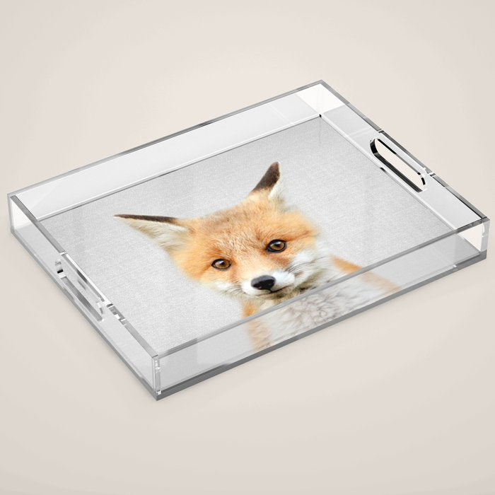 Baby Fox - Colorful Acrylic Tray Gallery Image 1