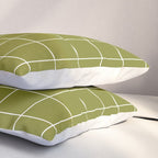 Grid (Matcha Green) Pillow Sham Gallery Image 3