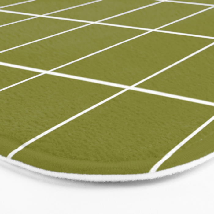 Grid (Matcha Green) Bath Mat Gallery Image 3