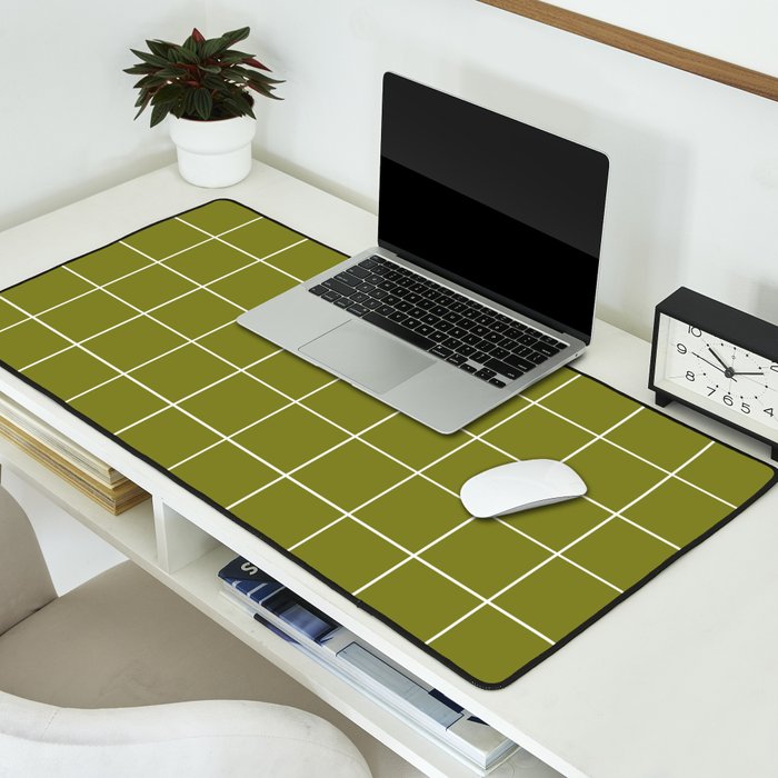 Grid (Matcha Green) Desk Mat Gallery Image 2